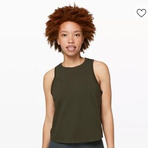 Lululemon Minimal Tank Olive Green Like New Condition
